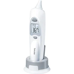 Beurer Infrarot-Fieberthermometer FT 58 (silber/weiß, Ohrthermometer)