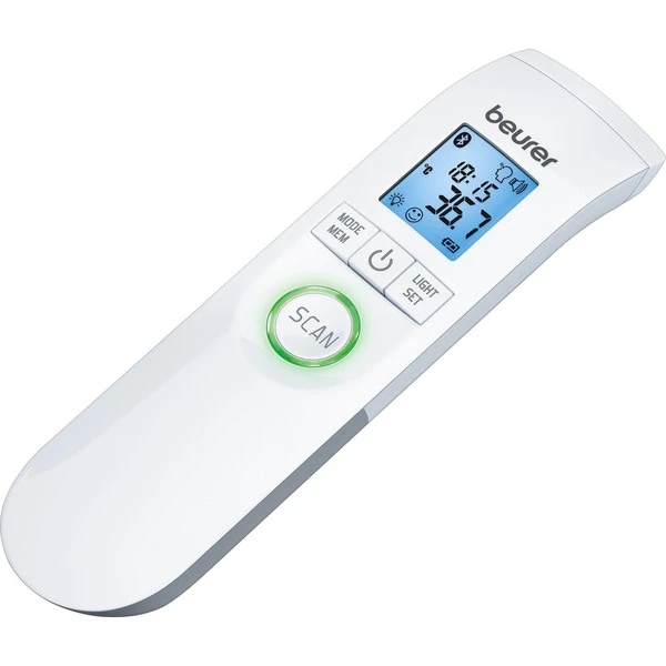 Beurer Infrarot-Fieberthermometer FT 95 (weiß, Kontaktlos, Bluetooth) 2 Beurer Infrarot-Fieberthermometer FT 95 (weiß, Kontaktlos, Bluetooth) – Bild 2