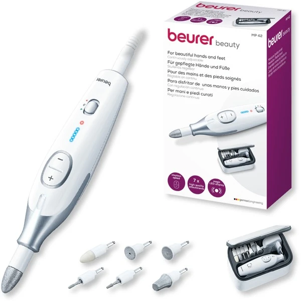 Beurer MP 42 Maniküre-/Pediküre-Set, Nagelpflege (weiß/silber) 4 Beurer MP 42 Maniküre-/Pediküre-Set, Nagelpflege (weiß/silber) – Bild 4